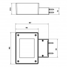 Side LED-Wandlicht SOLARIS MINI MCL 13W 3000K 67960-LBC