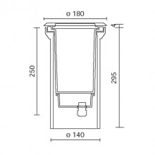 Side LED-Einbaulicht OLODUM 30W 4000K 40° E8267-LBN-40