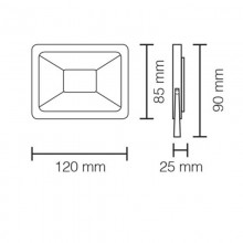 Stone LED-Scheinwerfer 10W weißes Licht 6500K IP65 7006/B C.B