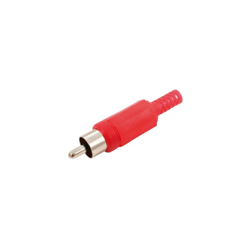 Melchioni RCA-Stecker rot mit Kabelführung 433329866