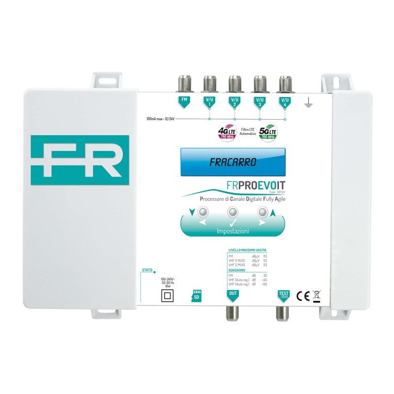 Fracarro FRPRO EVO IT digitales Steuergerät programmierbar 4 Eingänge 113DB 287531