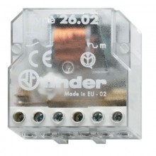 Impulsrelais Finder Zweipoliger Schalter 2 NO, AC 230VAC 260282300000