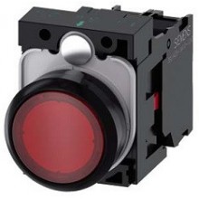 Siemens leuchtend rote LED-Taste 230V 22mm 3SU11560AB201CA0
