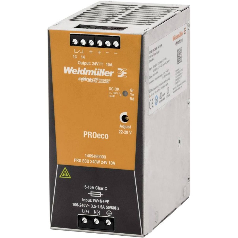 Weidmüller Schaltnetzteil PRO ECO 240W 24V 1469490000