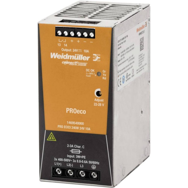 Weidmüller Schaltnetzteil PRO ECO 240W 24V 1469540000