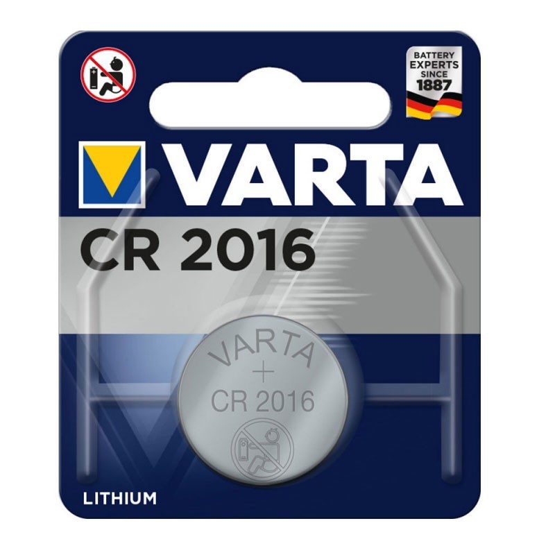 Varta-Batterie CR2016 3V 90mAh 6016