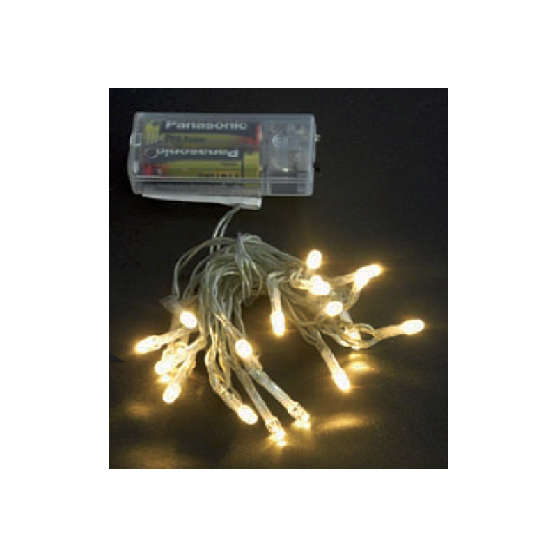 Wimex batteriebetriebene Weihnachtslichterkette 20 LEDS, Weißes licht, IP20 4501006