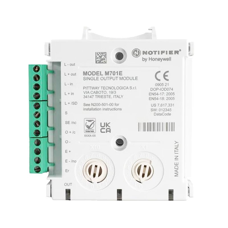 Notifier 1 Ausgang Modul für Analogsysteme M701E