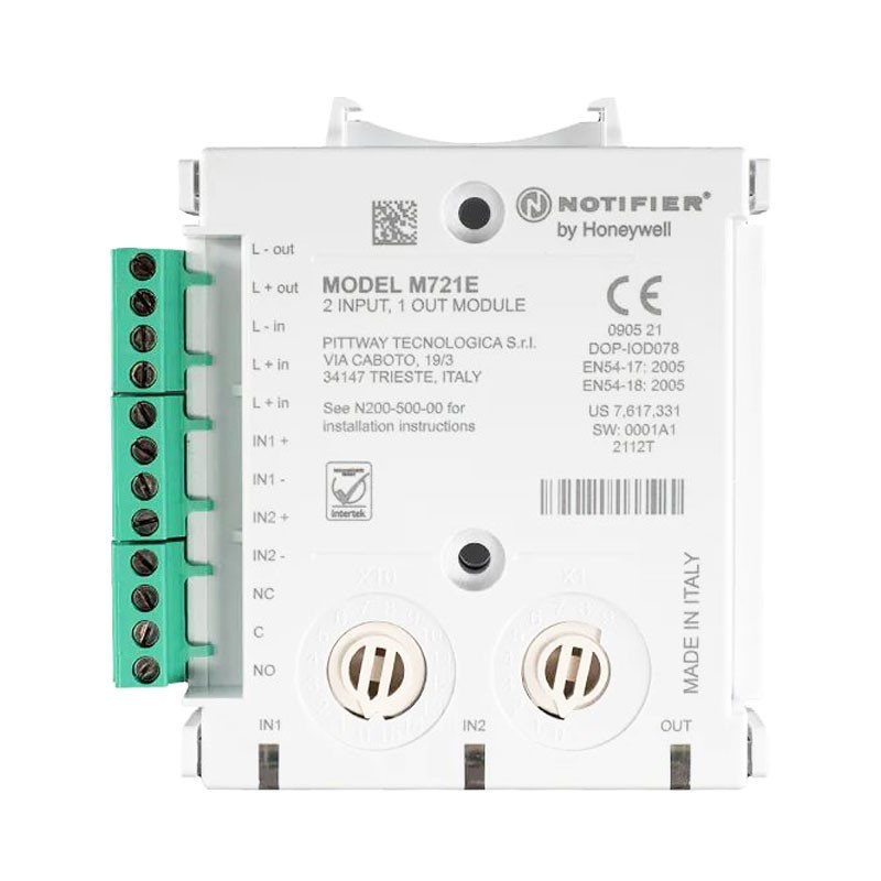 Notifier 2 Eingang 1 Ausgang Modul für Analogsysteme M721E