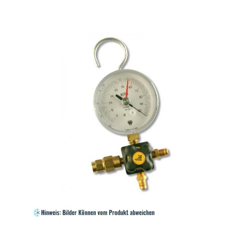 1 Wege Vakuummeter Wigam mit Sicherheitsventil und Haken WIGAM W1VPF80/4