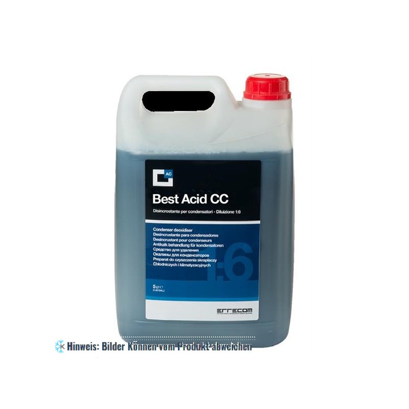Errecom Best Acid Cond Cleaner 5 L, Säurereiniger für Außengeräte bei starker Verkalkung