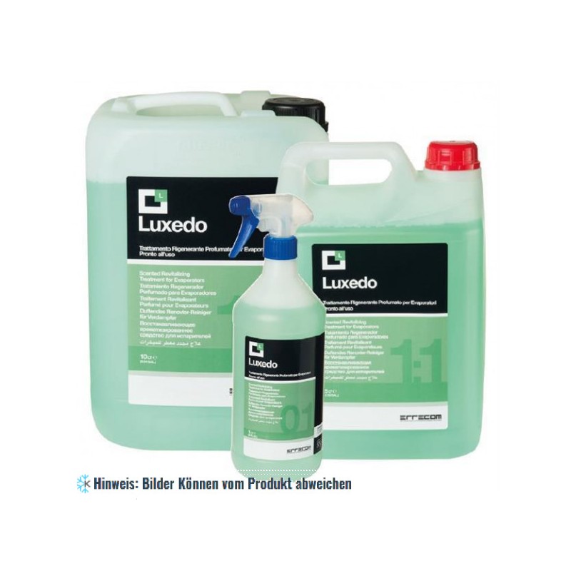Luxedo duftender Renovier-Reiniger für Verdampfer 1 Liter Spray Flasche, gebrauchsfertig - Mindestbestellmenge 6 Stk.