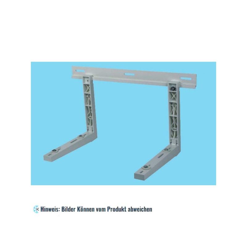 Komposit Halterung mit Traverse (Wandkonsole) 410x460x790 mm - 40+40 kg - Schrauben