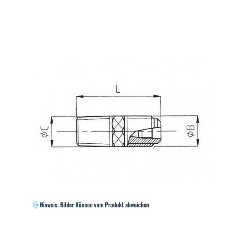 Füllstutzen 1/4"C x 1/8" WIGAM 2BA