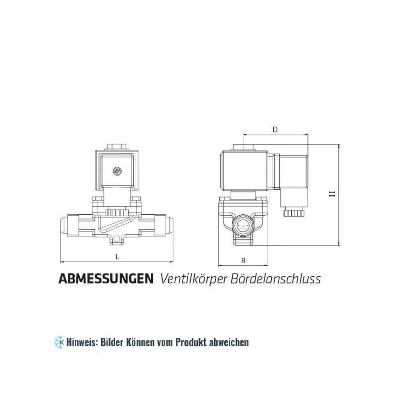 Magnetventil Sanhua NC, Löt 10 mm, kv 0.23, MDF-A03-3H007, ohne Spule