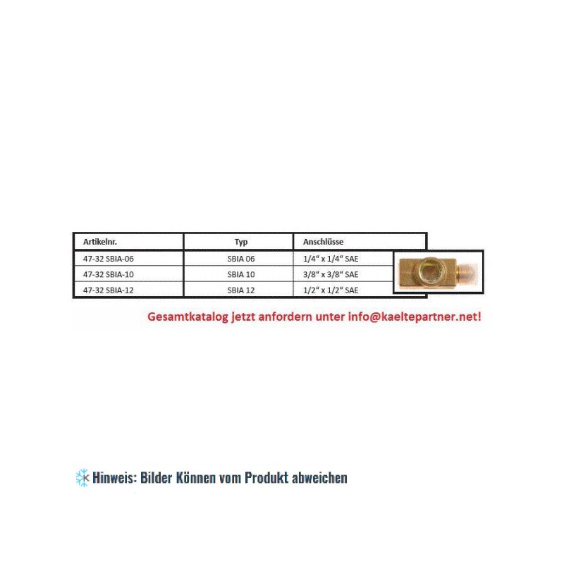 Schauglas Honeywell SBIA 6, 1/4" SAE innen und außen, Bördelanschlüsse