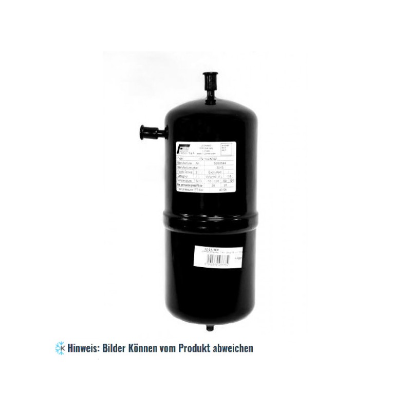 Flüssigkeitsabscheider Frigomec, 1,6 l, Eingang 06 mm ODS, Ausgang 06 mm