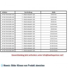 Kupfer T-Stück reduziert i/i/i 8/6/8 mm