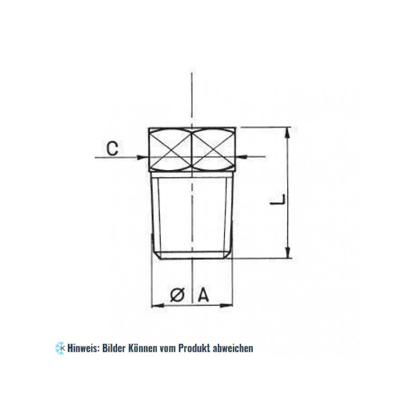 Verschlusstopfen NPT 3/4"NPT x 27 WIGAM P3-E