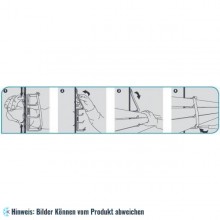 Dreifache Rohrhalterung Metall 1/2" 1.1/8" 3/4" - 5/8" 1" 1.1/8", M8/M10 (Set aus 5 Stk.)