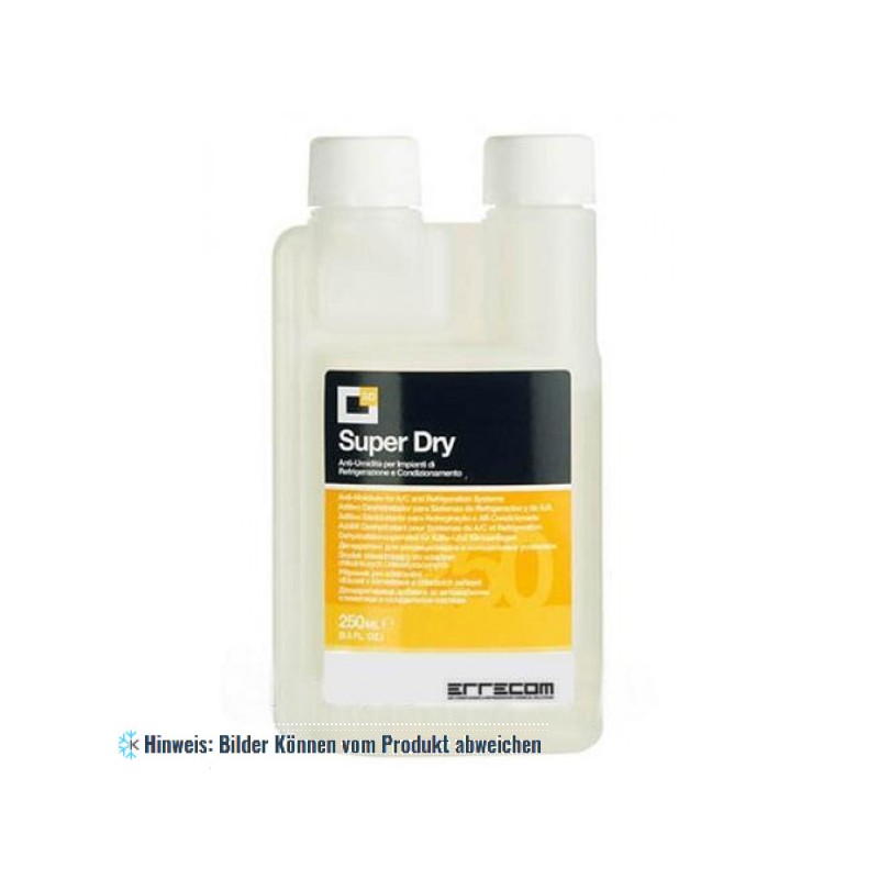 SUPER DRY, 350 ml Additiv Trockenmittel (Dehydralisierungsmittel) für Kälte- und Klimaanlagen