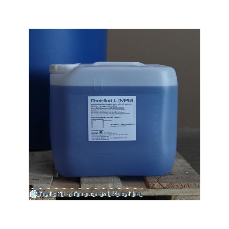 Rheinfluid L (MPG) 20 kg / 19,2 L Frostschutzkonzentrat mit Korrosionsschutz, 25% Verdünnung