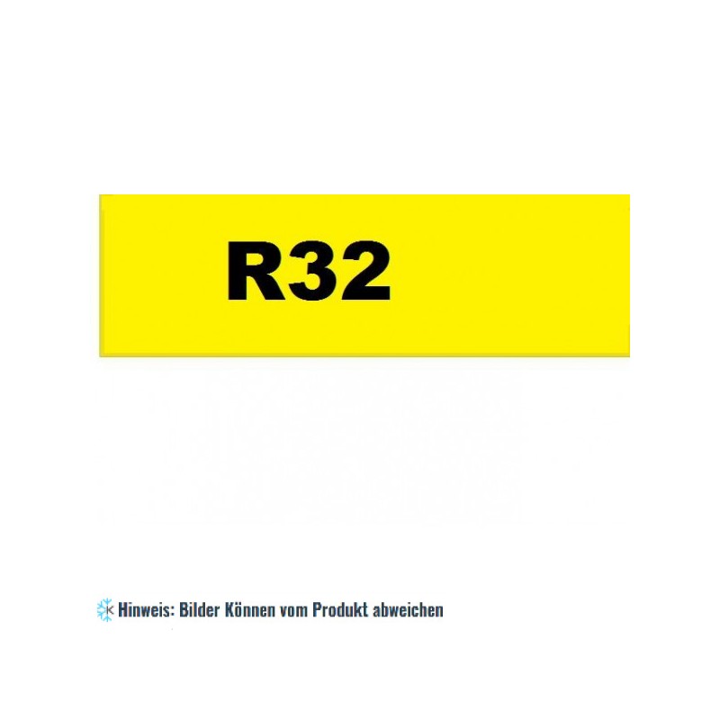 Aufkleber für Kältemittel R32