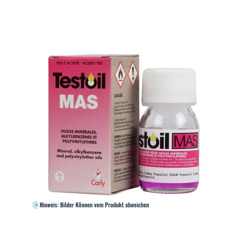 Säuretester für mineralische und Alkylbenzole Öle Testoil-MAS, Flasche 30 ml