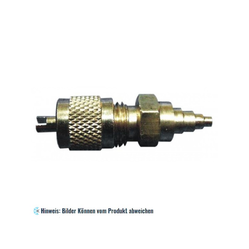 Serviceventil ohne Rohr 6.3, 8, 12 mm ODS, löten, 1/4" SAE