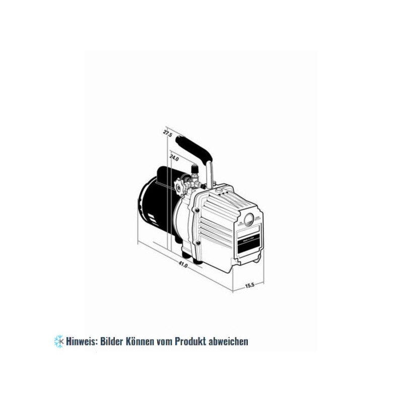 Vakuumpumpe 7,5cfm 115V, 2 stufig