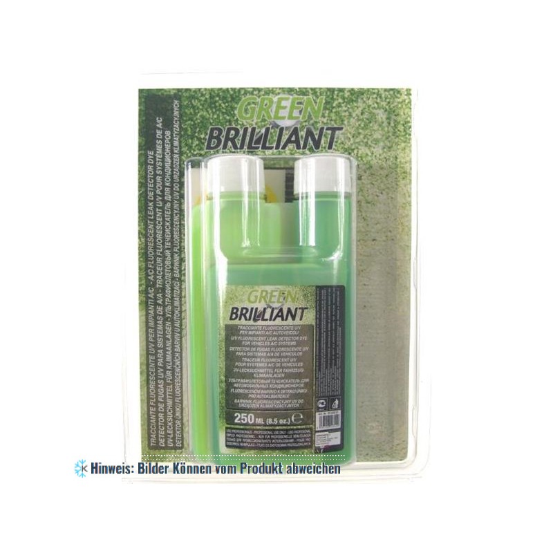 Errecom Green Brilliant 250 ml, UV-Lecksuchmittel für Klimaanlagen, Farbe grün