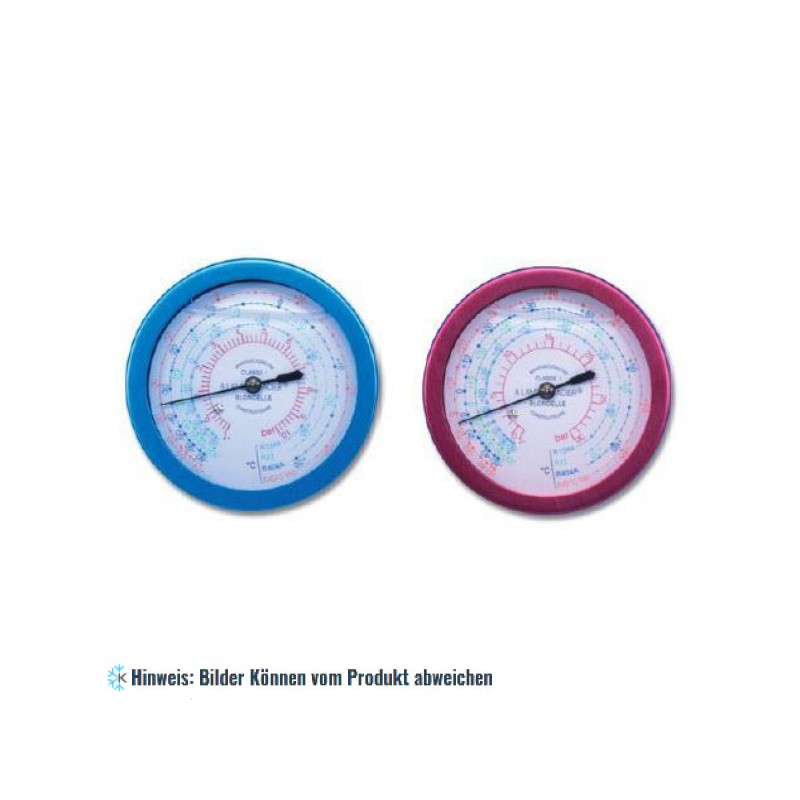 Manometer Ø60, Ölfüllung, Klasse 1, Anschluß auf der Rückseite - Blondelle WIGAM BL60/10C4/A6/K1