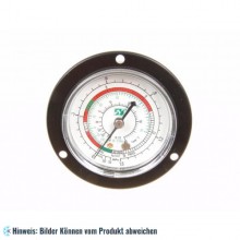 Manometer Niederdruck, Anschluss hinten 1/4" SAE, R134a, R22. 1-15 Bar