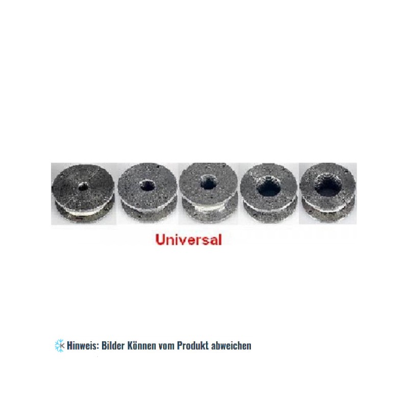 Spannbacken (Bördelbacken) 1/4", 3/8", 1/2", 5/8", 3/4" Komplettsatz Universal für Bördelglocke