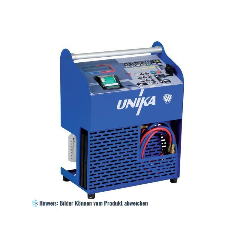 Vollautomatischer Mehrzweckgerät Füllstation mit Vakuumpumpe 2 stufig (180 l / min) und Kältemittelwaage 100 kg WIGAM UNIKA-HP-1