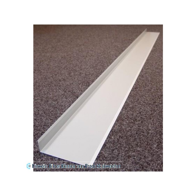 Weiße Metallstreifen - außen L220 x 40 mm, L ＝ 2,5 m