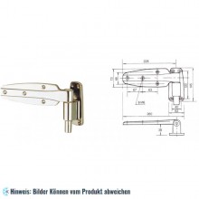 Scharnier für Kühlraumtür, metall, universell