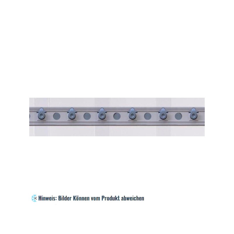 Montageprofil mit Haken - L 1990 mm Streifen 190x2 mm / 40%-80% Überlappung