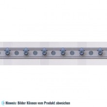 Montageprofil mit Haken - L 3790 mm Streifen 190x2 mm / 40%-80% Überlappung