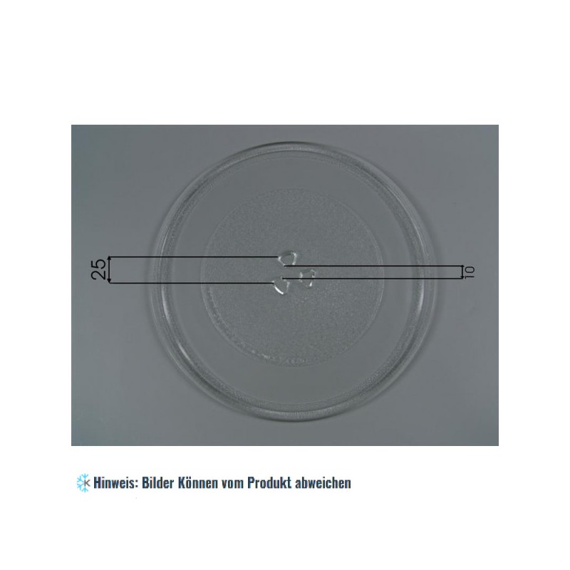 Glasteller für Mikrowellen - Model B - Ø 315 mm