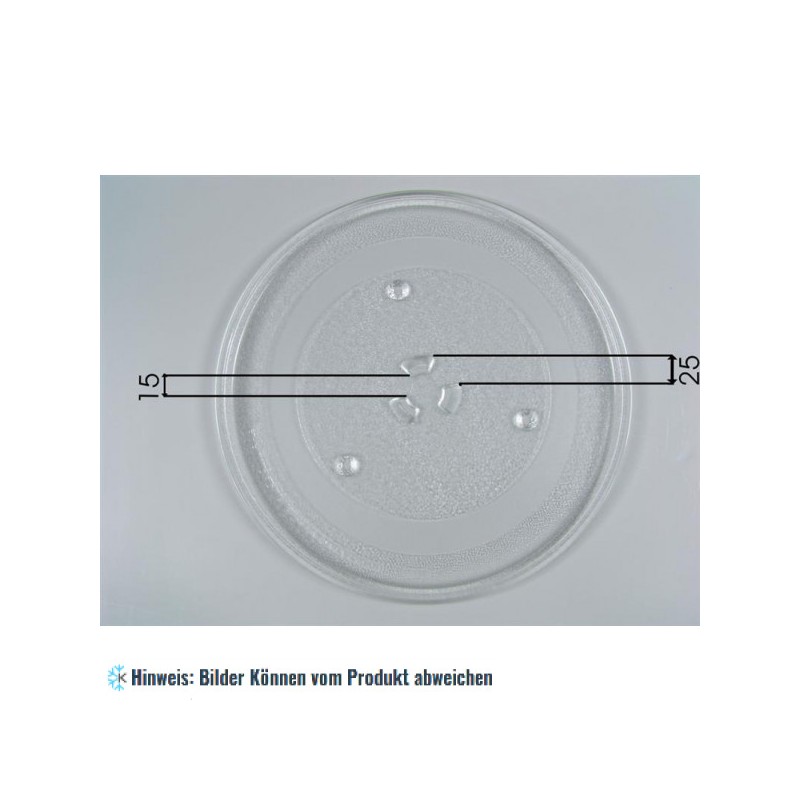 Glasteller für Mikrowellen - Model B - Ø 288 mm