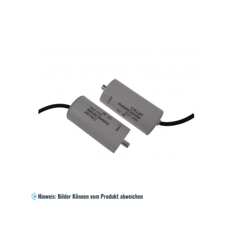 Kondensator SC1161, 8 uF, 450-500 V (Kabel + Schraube)