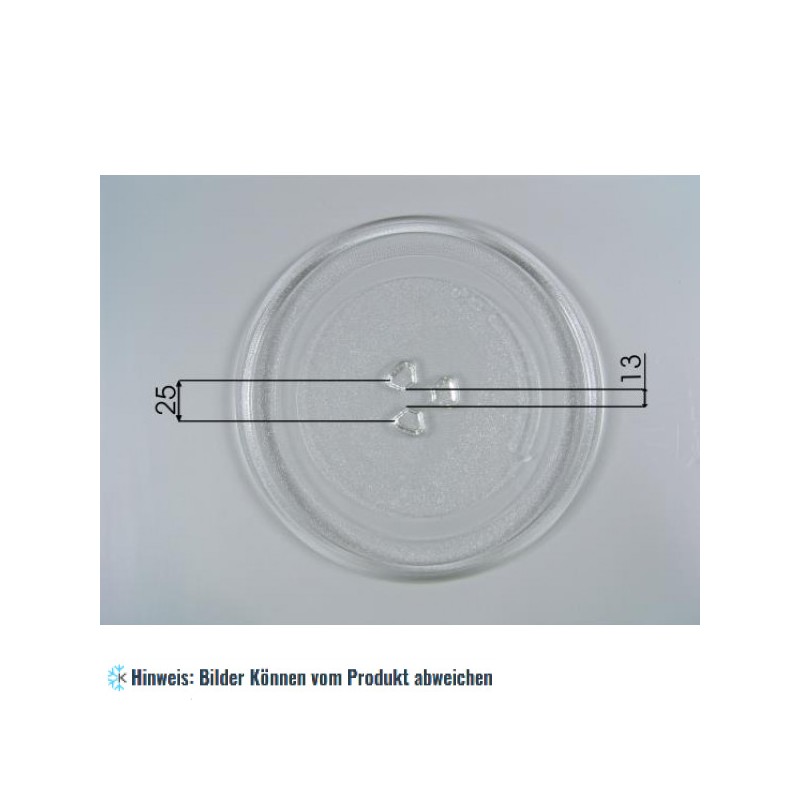 Glasteller für Mikrowellen Model D 245 mm Durchmesser