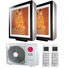 LG Dual Split ARTCOOL GALLERY Klimaanlage 12000+12000BTU R32 A++/A+