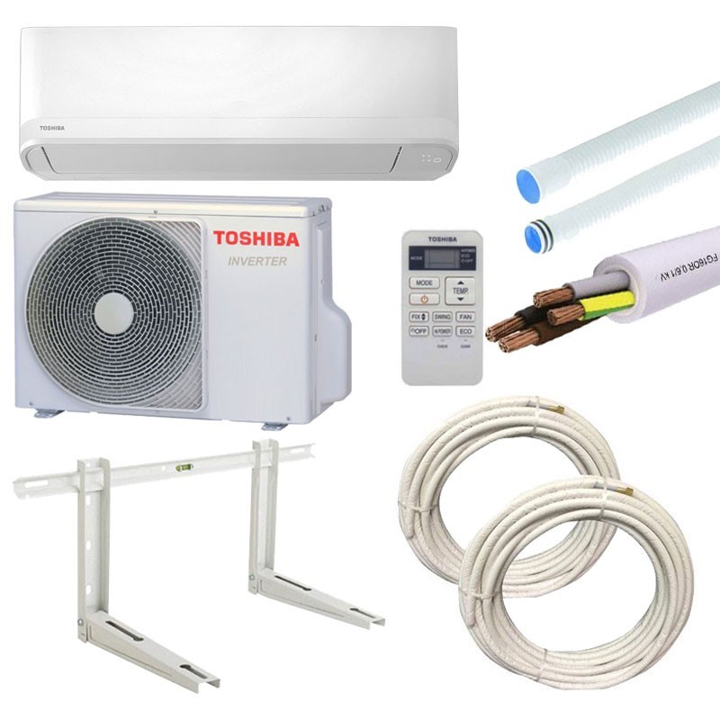 Toshiba Klimaanlage Seiya 2,5KW 9000BTU R32 A++/A+ mit Montage-KIT